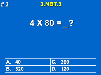 Preview of 3.NBT.3 3rd Grade Math - Multiply By Multiples Of 10 - Bundle with Google