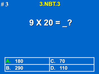 Preview of 3.NBT.3 3rd Grade Math - Multiply By Multiples Of 10 Google Slide Set