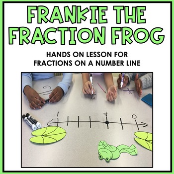 Preview of Fractions on a Number Line : 3.NF.2 Frankie the Fraction Frog
