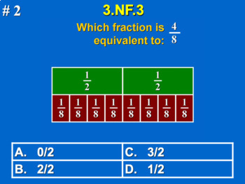 Preview of 3.NF.3 3rd Grade Math - Recognize & Generate Equivalent Fractions Google Slides