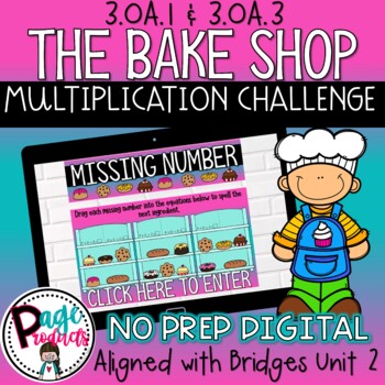 Preview of 3rd Grade Multiplication Bake Shop Multiplication Challenge