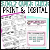 3.OA.2 Division Quick Check Formative Assessments | Print 