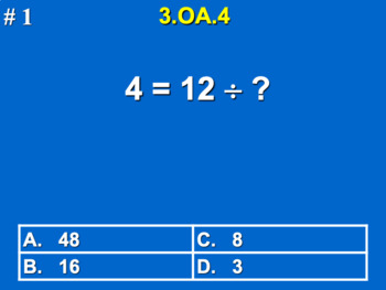 Preview of 3.OA.4 3rd Grade Math - Determine Unknown Whole Number Bundle with Google
