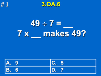 Preview of 3.OA.6 3rd Grade Math - Division As An Unknown-Factor Problem Bundle with Google