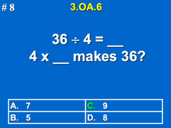 Preview of 3.OA.6 3rd Grade Math - Division As An Unknown-Factor Problem Google Slide Set