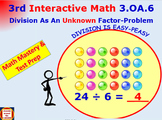 3.OA.6 Grade 3 Math Interactive Test Prep– Division as an 