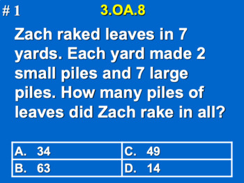 Preview of 3.OA.8 3rd Grade Math - Solve Two-Step Word Problems Bundle with Google