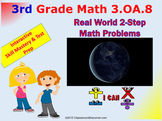 3.OA.8 Grade 3 Math Interactive Test Prep– Real-World, Two