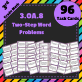 3.OA.8 Task Cards ★ Two-Step Word Problems, Equations and 