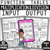 Function Tables Multiplication and Division Input Output T