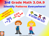 3.OA.9 Grade 3 Math Interactive Test Prep– PATTERNS, EVEN AND ODD