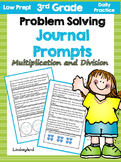 Multiplication and Division: Problem Solving Journal Prompts