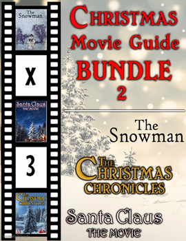 Preview of 3 Pack Bundle - Christmas Movie Guide Questions + Extra Activities - Part 2