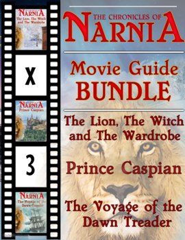 Preview of 3 Pack Bundle - The Chronicles of Narnia Movie Guide Questions + Activities