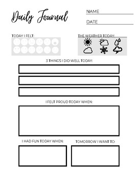 Primary Journal Bundle: Writing Journal, Gratitude Journal and Sight Word  Book