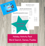 3 Page Grandparents Day Holiday Activity Page Pack- Word S
