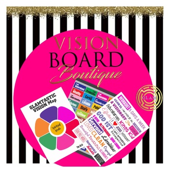 3 Page Set Vision Board DESTINY Board printable quotes by Vision Board ...