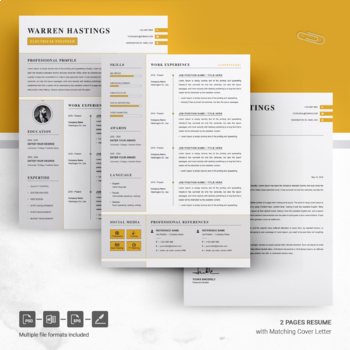 3 page resume template free download