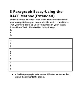 race essay method