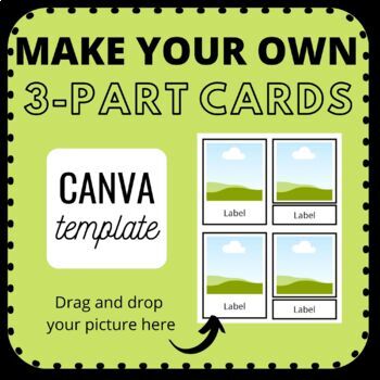 Preview of Montessori 3 Part Card Template