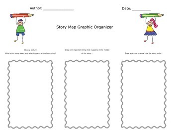 Preview of 3 Part Story Map Graphic Organizer