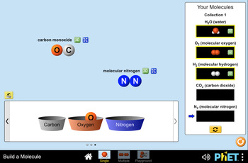 Preview of 3 PhET Labs/Activities on Building Molecules