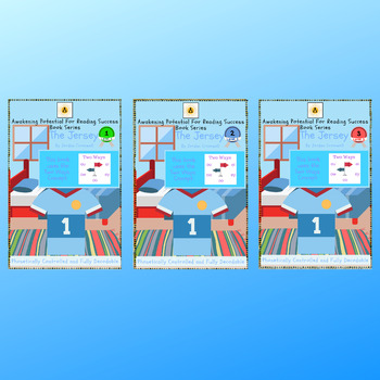 Preview of 3 Phonetically Aligned Decodable Books - The Jersey