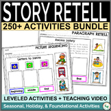 3 Picture Sequencing & Story Retell YEAR LONG Activity Bundle