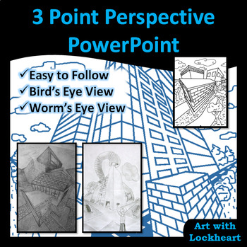Preview of 3 Point Perspective PowerPoint: How to Draw Boxes and a City