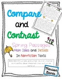 3.RI.9 Compare/Contrast Informational Texts {Spring Flowers}