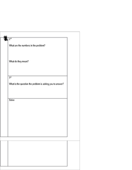 Preview of 3 Reads Math Strategy Interactive Notebook Freebie