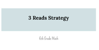 Preview of 3 Reads Strategy