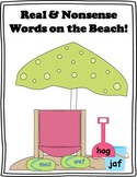 3 Real or Nonsense Word Sorting Centers - Beach Theme