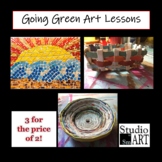 3 Recycled Materials Art Lessons