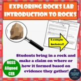 Types of Rocks Lab CER Introduction Activity NGSS MS-ESS2-