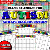 Calendar Worksheets for Students with Autism or Special Ed