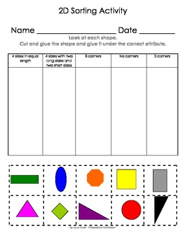 3 Shape Practice Activities by Laura Sluss | Teachers Pay Teachers