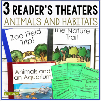 Preview of 3 Social Science Reader's Theaters - Animals and Habitats
