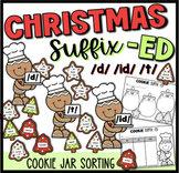 3 Sounds of ed Inflected Endings Christmas Cookie Activity