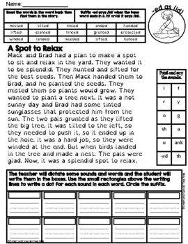 3 Sounds of ed Stories, Comprehension, & Word Sorts Dyslexia Font (RTI)