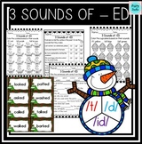 3 Sounds of ED Worksheets Inflectional Endings