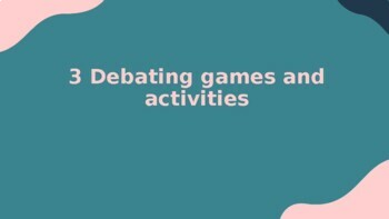 Preview of 3 Speaking Games and Activities