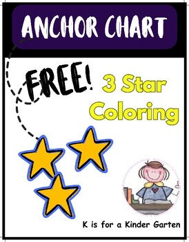 Preview of 3 Star Coloring-Anchor Chart