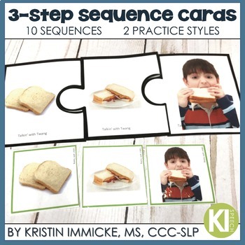 Preview of 3-Step Photo Sequence Cards with BOOM Cards