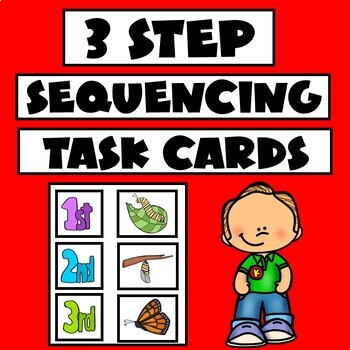 Preview of 3 Step Sequencing Picture Cards
