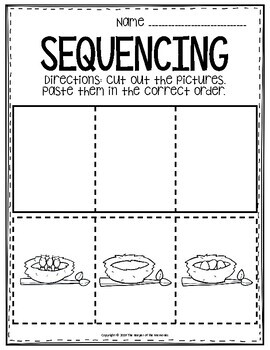 Sequencing Worksheets - The Keeper of the Memories