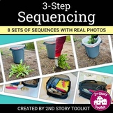 3 Step Sequencing with Real Photos + BOOM Cards