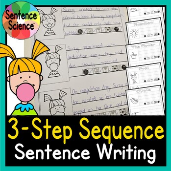 Preview of 3-Step Story Sequence Sentence Writing with Sentence Science