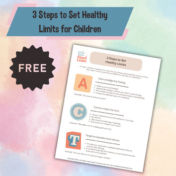 Preview of 3 Steps to Set Healthy Limits: A-C-T