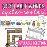 3 Syllable Words Activites for Speech Therapy - Weak Sylla